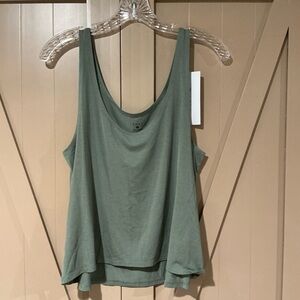 Women's sage Green Tank Top fit and flair. Will fit small medium
